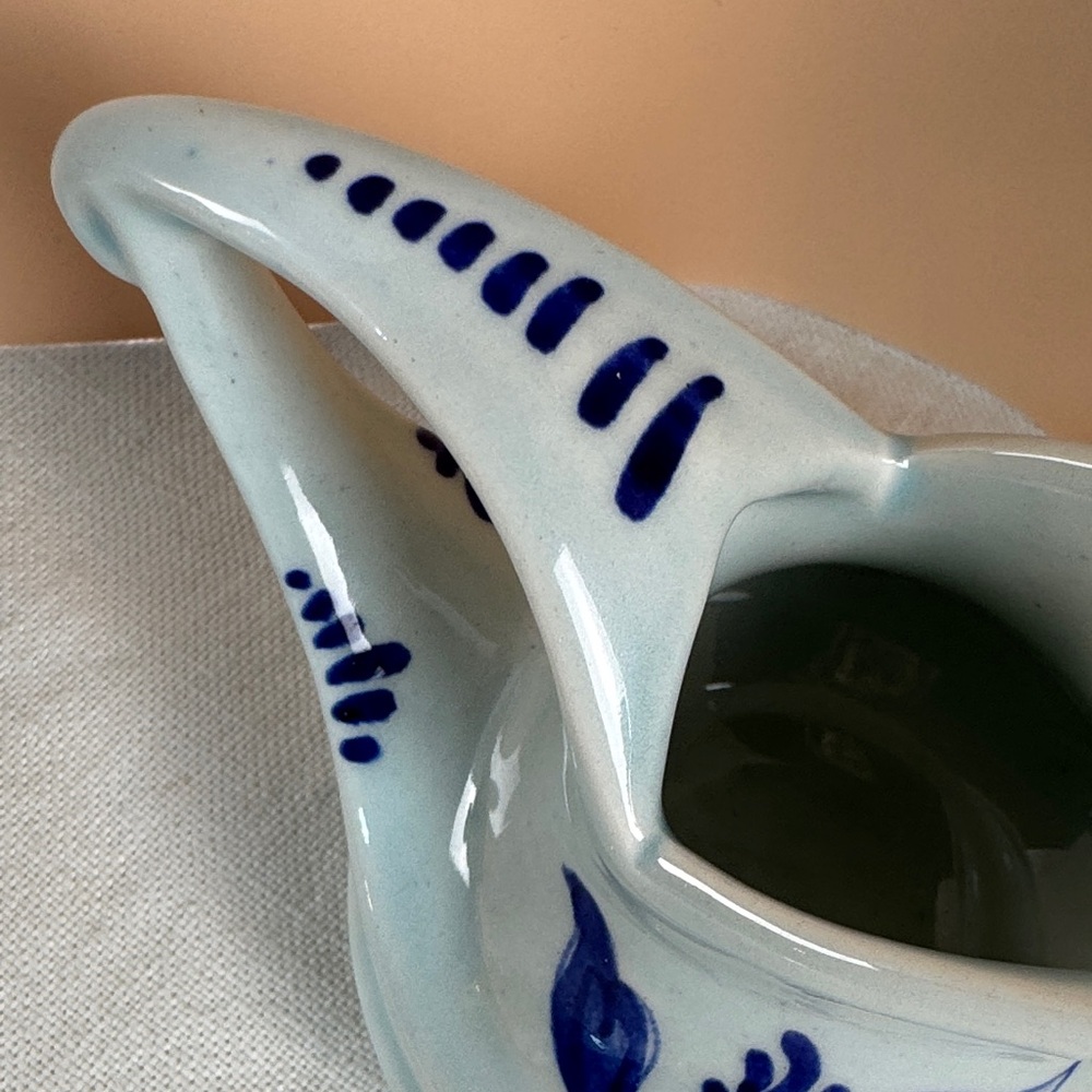 Delft Dutch Colonial Blue Ceramic Pitcher - Picture 3 of 8